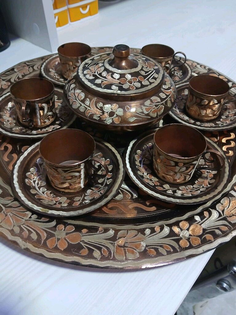 Bakır kahve seti - 3