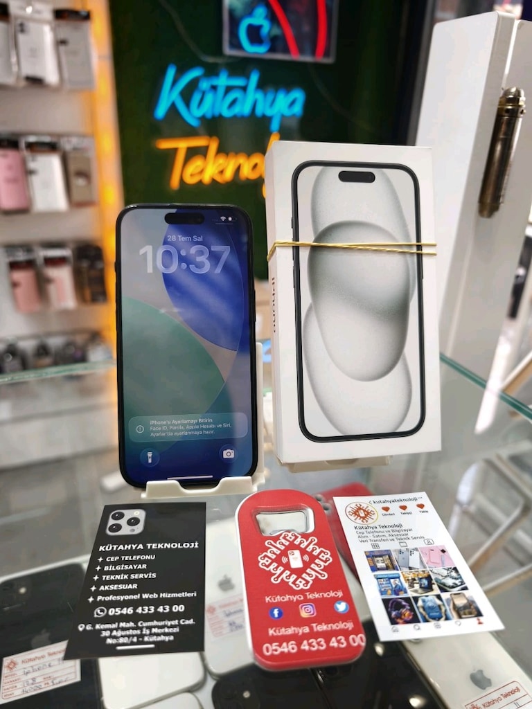 iPhone 15 128 GB 19 ay garantili pil 93 hatasız Fiyat 41250 TL - 2