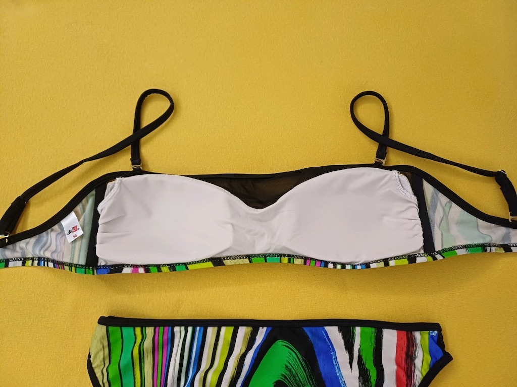 Dagi Renkli Çizgili İki Parçalı Bikini Seti - 3