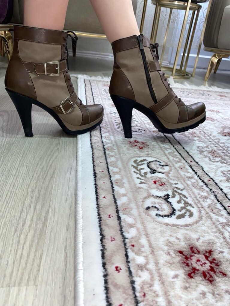 Şehir Stiline Uygun Kahverengi Bilek Bot - 5