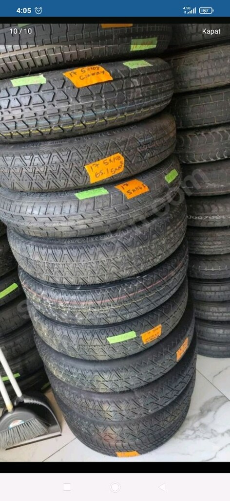 orjinal Fiat egea 5X98 15 inç stepne 125 80 15 kriko takimi set - 12