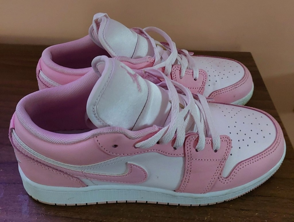 Orijinal Nike Air Jordan 1 Low (GS) Pembe - 38 Numara - 3