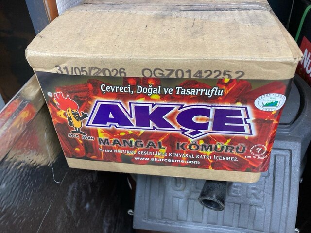 akçe marka briket,delikli mangal kömürü(2.5kg)