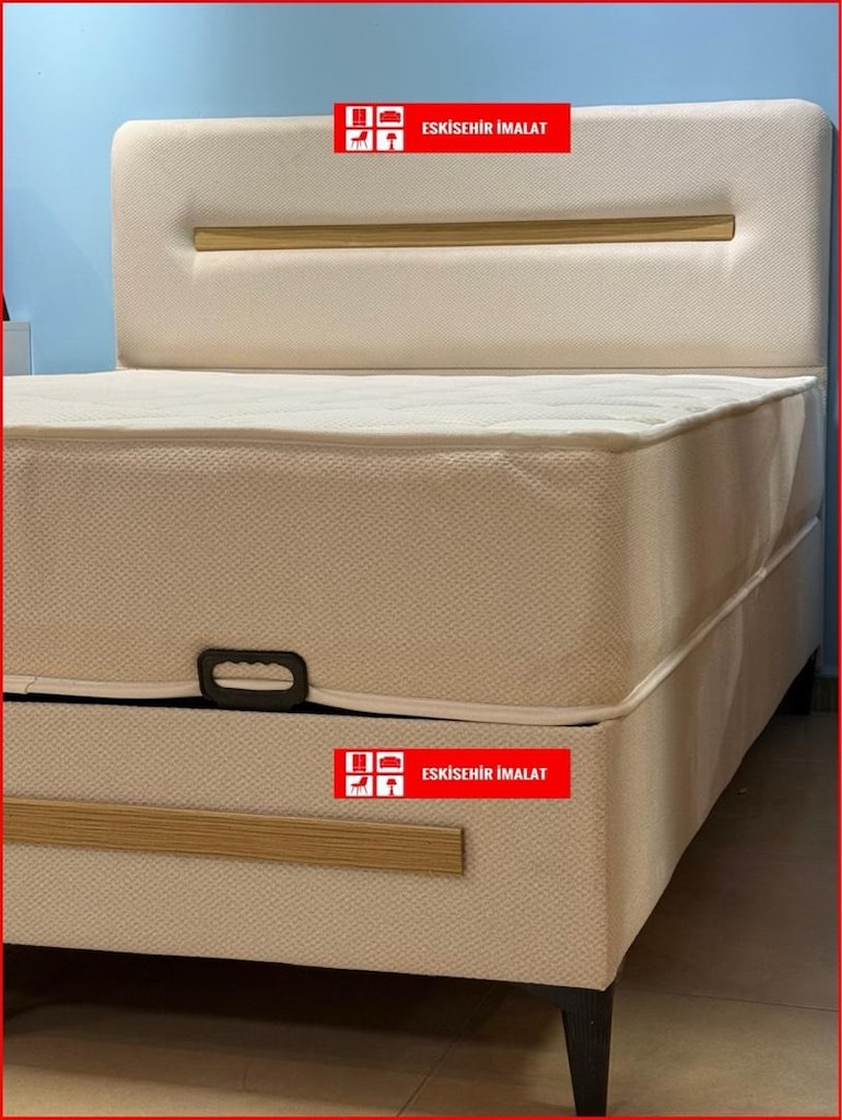 SIFIR İMALATTAN bohem çift kişilik baza başlık yatak 150 200 set takı - 9
