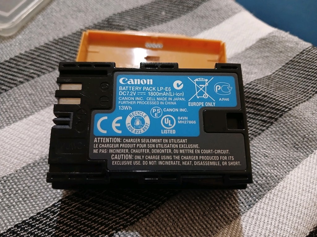 Orijinal Canon LP-E6 Batarya - 2