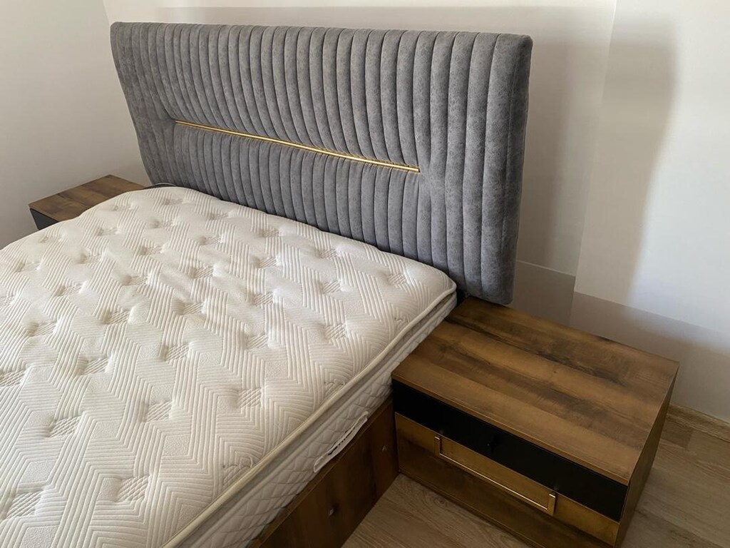 160x200 ÇİFT KİŞİLİK BAZA, BAŞLIK VE 2 ADET KOMİDİN - 5