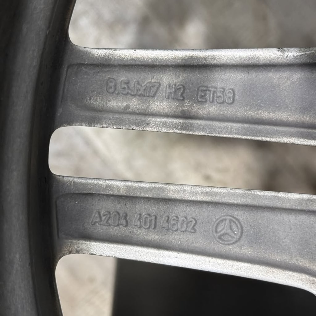 17 inç 5x112 Mercedes W204 AMG Jant Takımı 2. El - 4