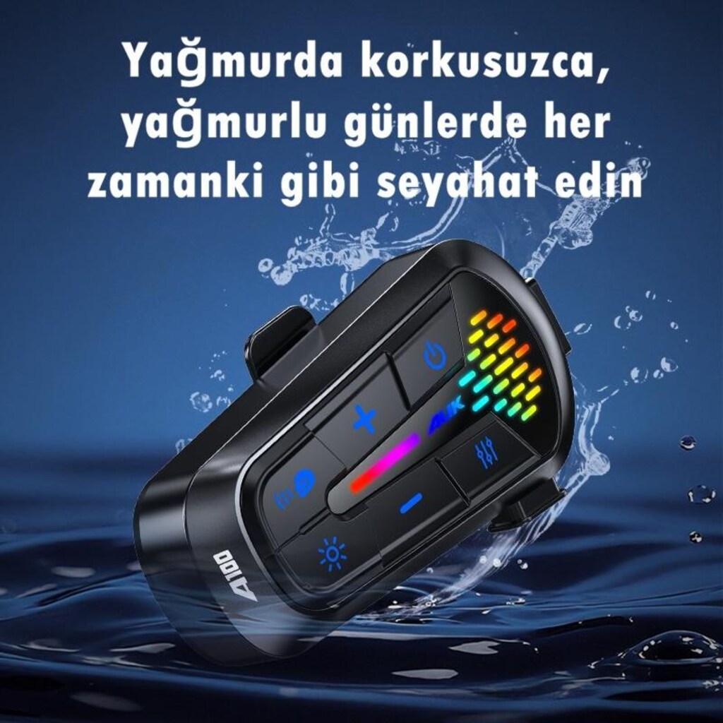 AUK A100 2X EŞLEŞMELİ KASK KULAKLIĞI (İntercom) - 6