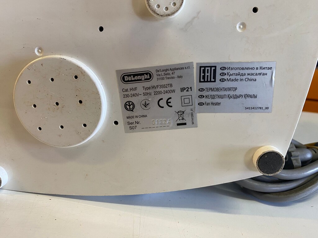 Delonghi HYF3552TB 2400 W Fanlı Isıtıcı - 6