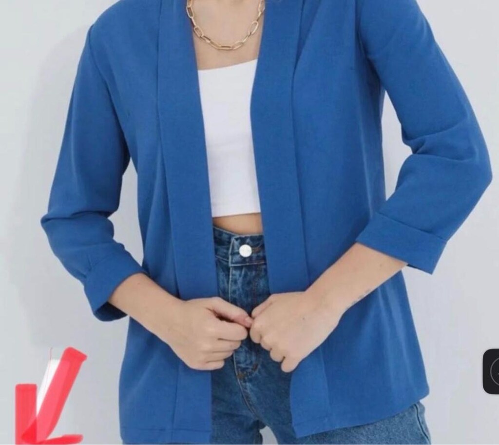 m beden astarsız blazer etiketli modaline - 4