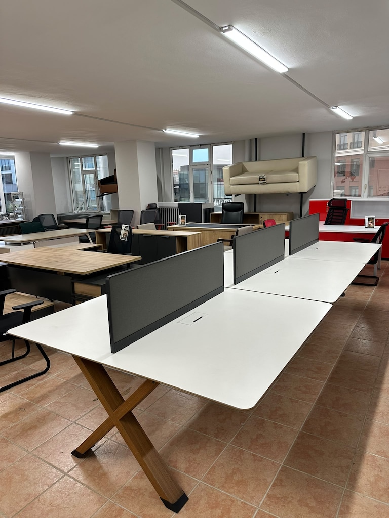KLAS OFİS ÜSKÜDAR 420x160 KOLEKSİYON 6'LI WORKSTATION İKİNCİ EL - 2