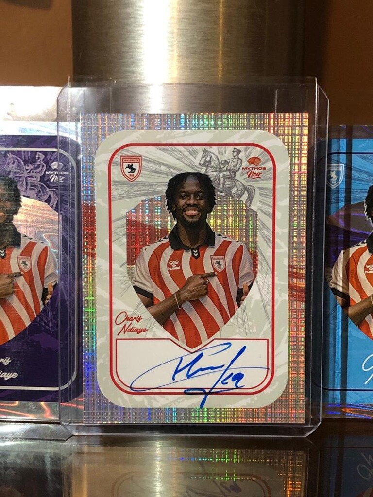 Cherif Ndiaye mythos samsunspor noir ıslak imzalı kart - 2