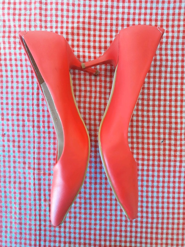 Carmen's mercan Kırmızı Stiletto Ayakkabı - 4