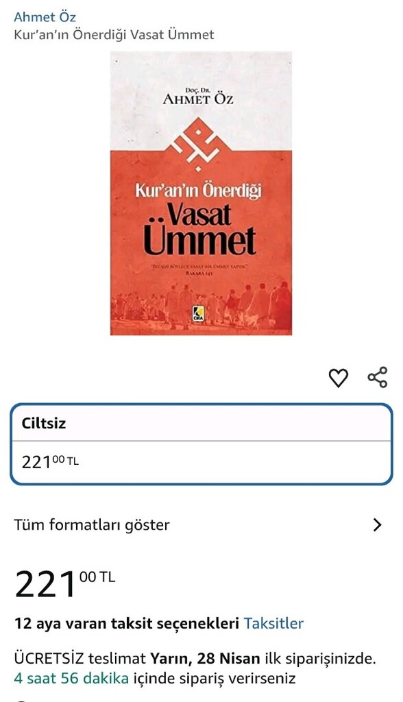 Kuran'ın Önerdiği Vasat Ümmet - Ahmet Öz kitap - 2
