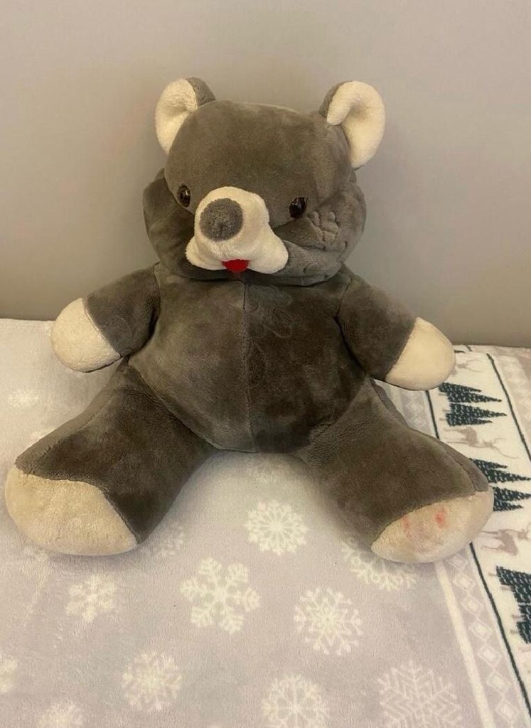 sevimli gri Peluş ayıcık - 2