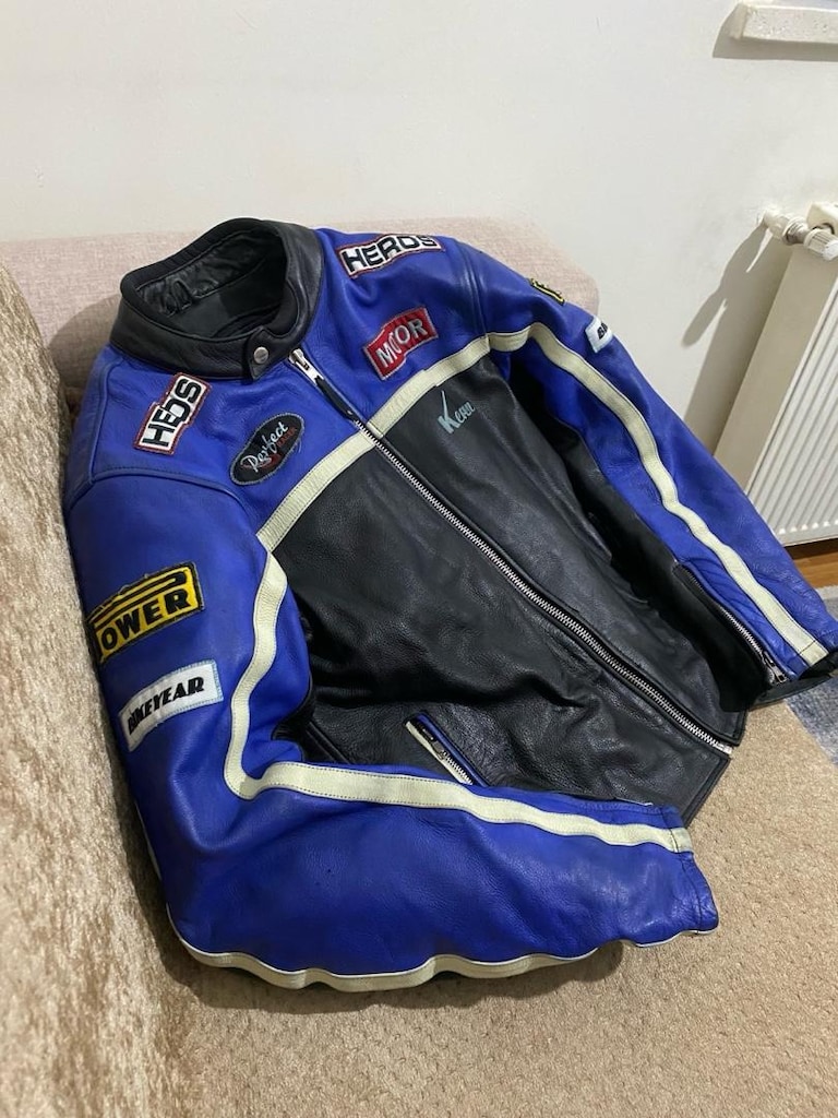 Kerozen Hakiki Deri Vintage Motosiklet Ceketi (L) - 2