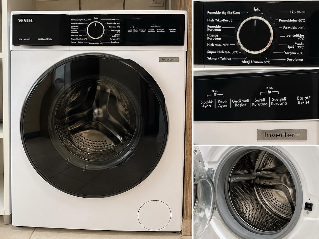 VESTEL 9 KG YIKAMA + 6 KG KURUTMA MAKİNESİ - 9