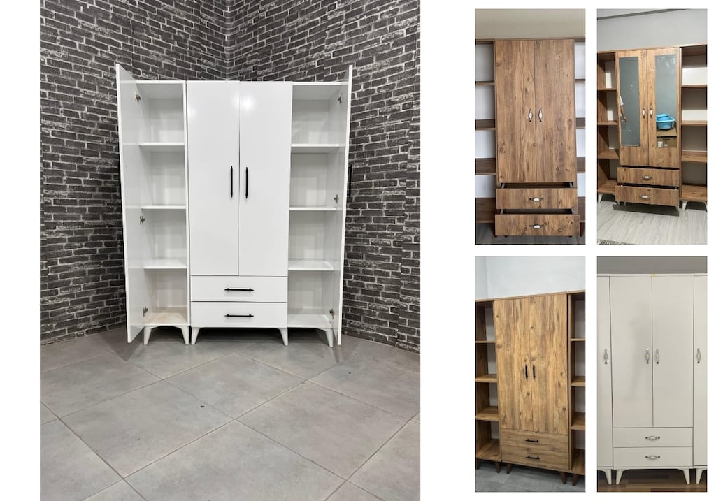 4 kapaklı elbise dolabı izdrzmstjb - 5