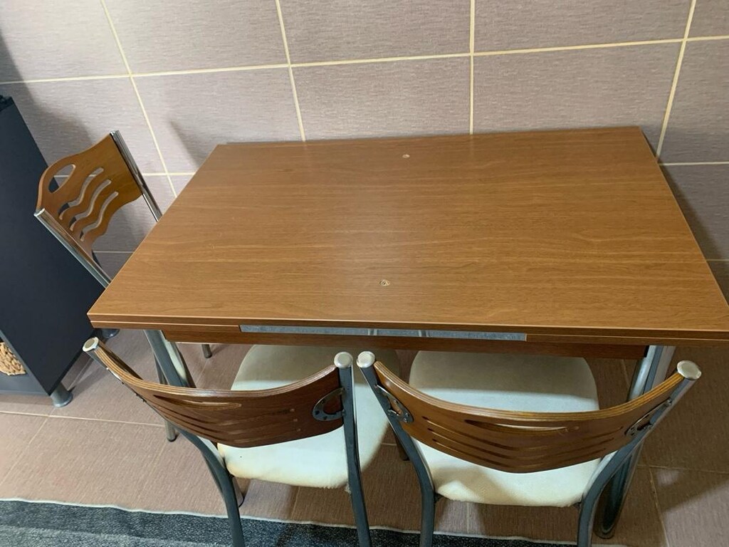 Krom Ayaklı 4 Sandalye + Mutfak Masası (Uygun Fiyatlı) - 10