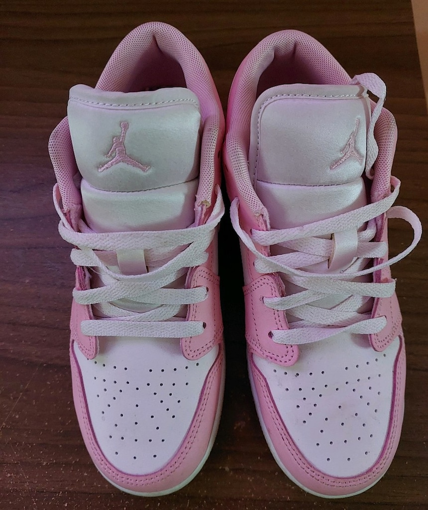 Orijinal Nike Air Jordan 1 Low (GS) Pembe - 38 Numara - 2