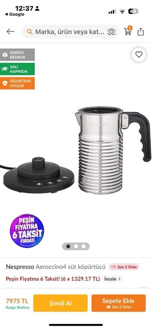 nespresso altlık