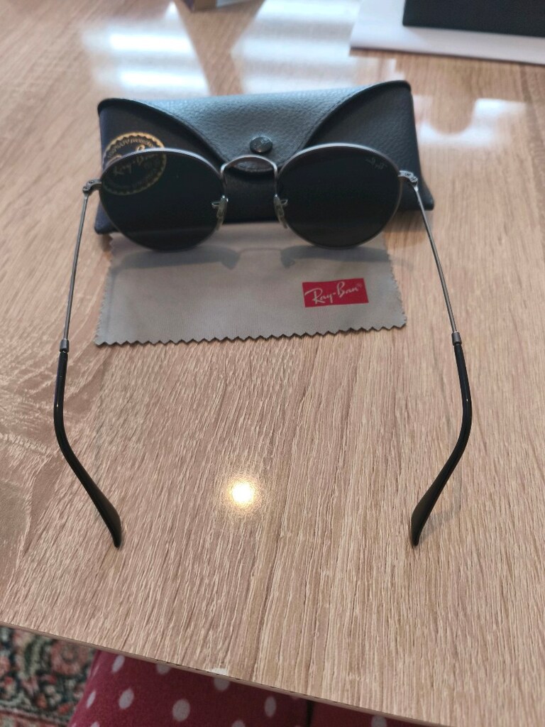 Orijinal Ray-Ban Siyah Yuvarlak Gözlük - 3