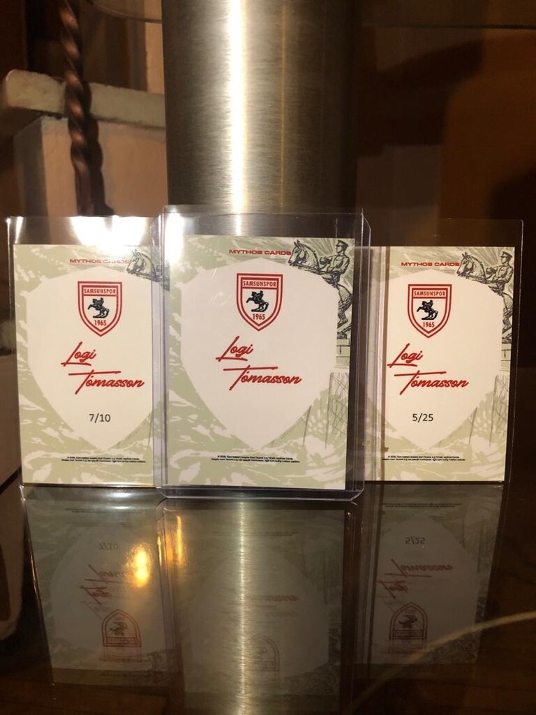 Logi Tomasson mythos samsunspor noir ıslak imzalı kart - 3