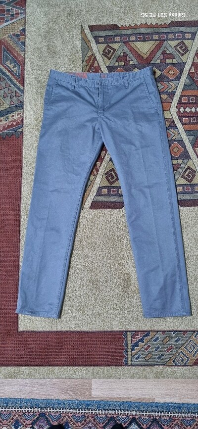 Dockers Erkek Pantolon, gri, keten