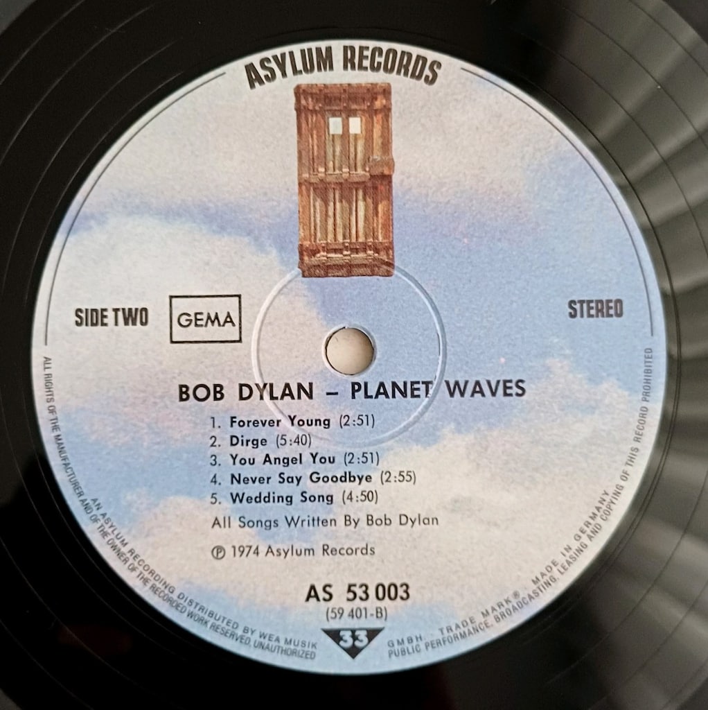 BOB DYLAN PLANET WAVES DÖNEM LP PLAK 33RPM - 3