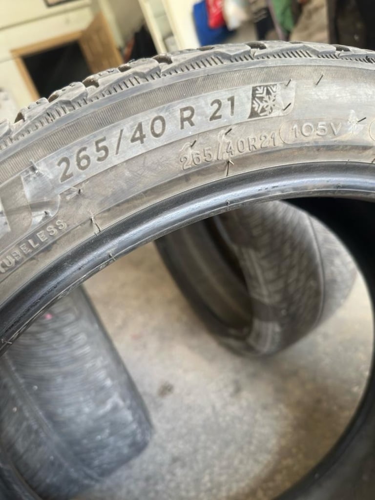 265/40R21 Michelin Pilot Alpin Suv 3 adet temiz 2023 - 5