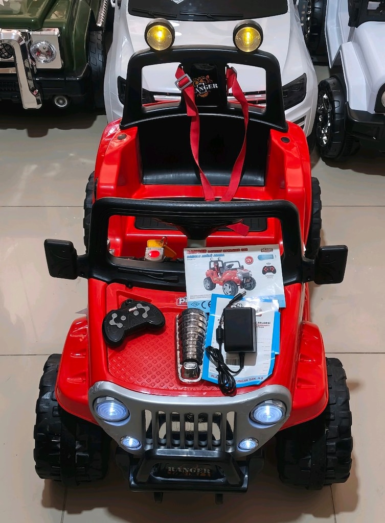 (AnkaCar ÇOCUK OTO GALERİ)3 İLERİ 12+12 PİLSAN RANGER AKÜLÜ ARABA - 6