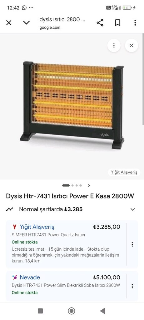 elektrikli ısıtıcı soba Dysis şömine - 7