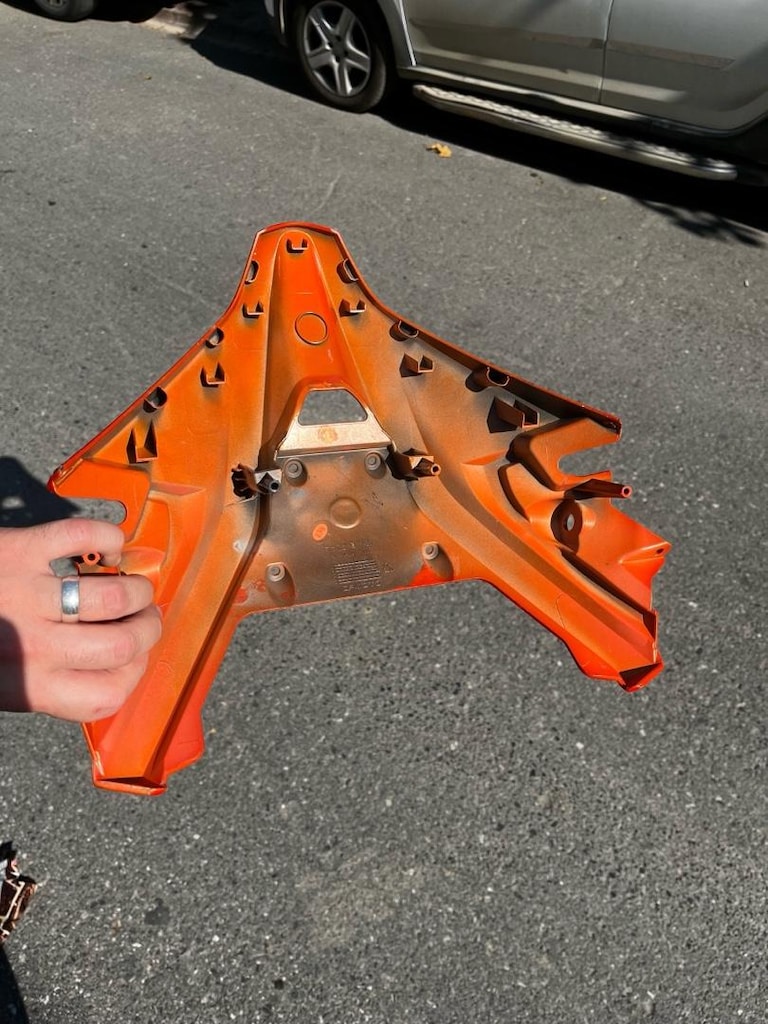 CF Moto 250 SR Far Muhafazası Üst Turuncu - 3