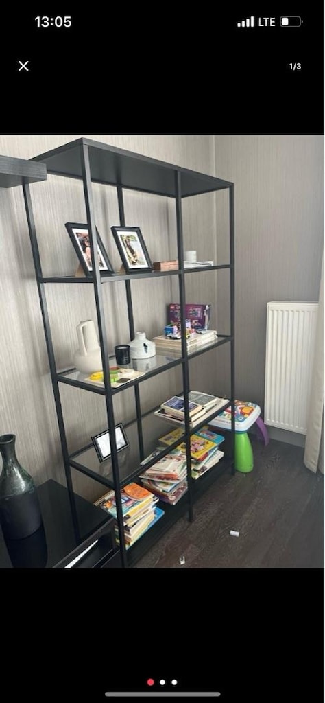 ikea cam raf ünite kitaplık