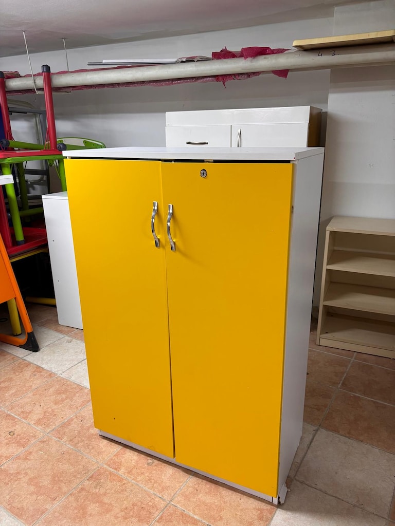 KLAS OFİS ÜSKÜDAR 80x40x120 SARI DOSYA DOLABI - 4