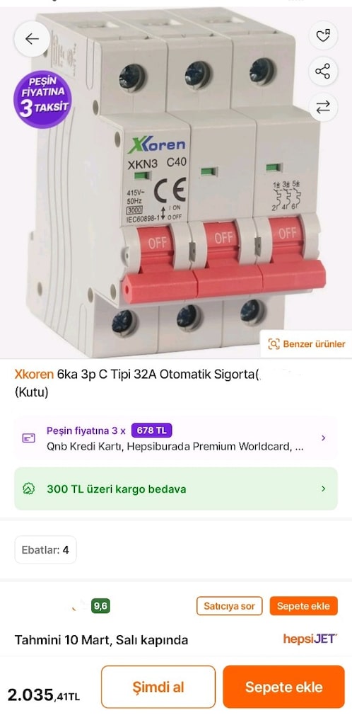 elektrik sigorta şalteri - 14