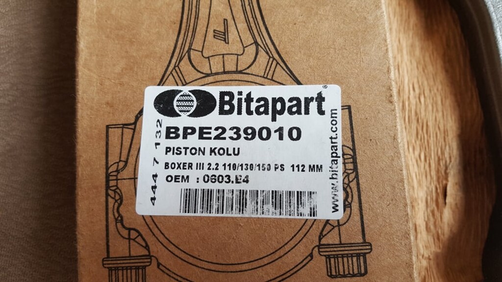 Ford Transit Piston Kolu, Boxer Piston Kolu, Jumper Piston Kolu - 6