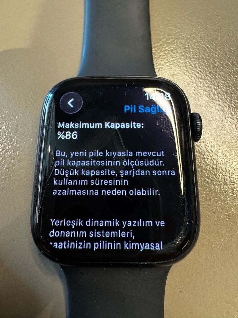 ACİL! Apple Watch Series 8 45mm GPS – %86 Pil - 6