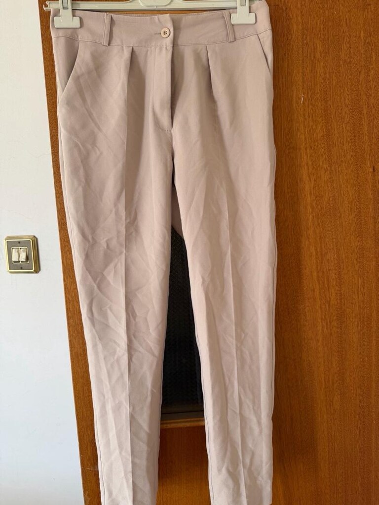 Krem Kadın Pantolon - 9