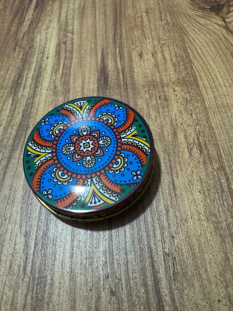 Etnik / Mandala Desenli Teneke Kutulu Doğal Katı Sabun - 9