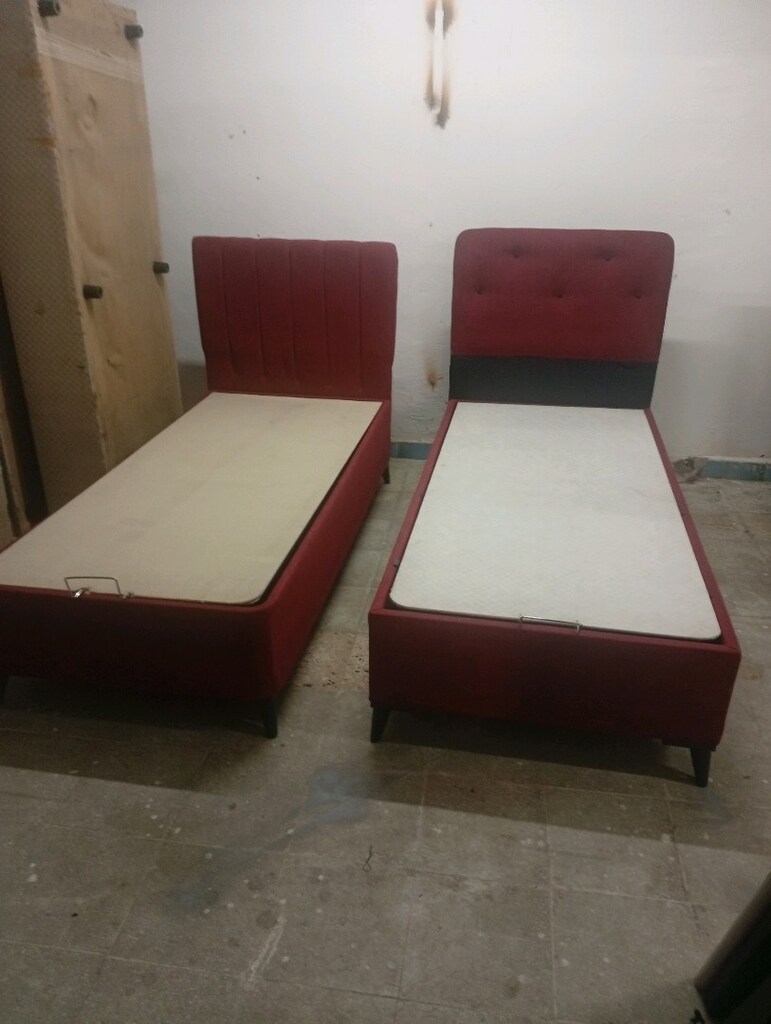 satılık 2 tane tek kişilik baza başlık vd yatak - 5