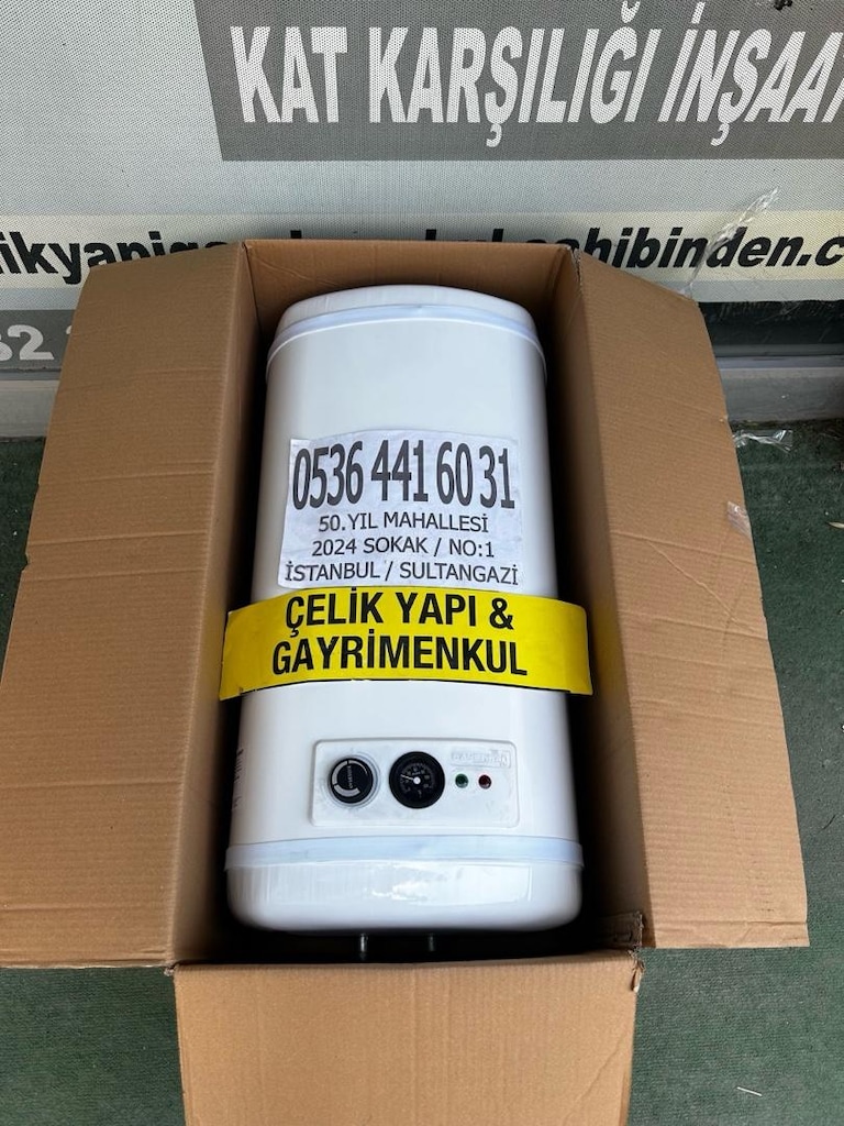 TERMOSİFON 60 LİTRE SIFIR 2 YIL GARANTİLİ ŞOFBEN BÜYÜK BOY KAPALI KUTU - 2