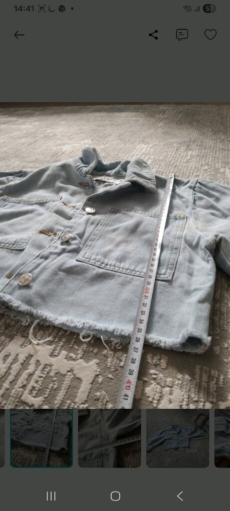 kot ceket crop 34 beden - 6