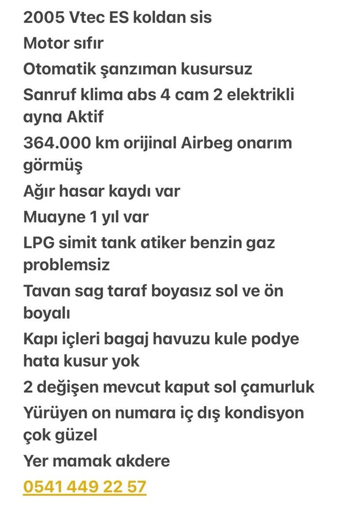 Es7 Koldan Sis Sanrof Klima Otomatik Civic - 7