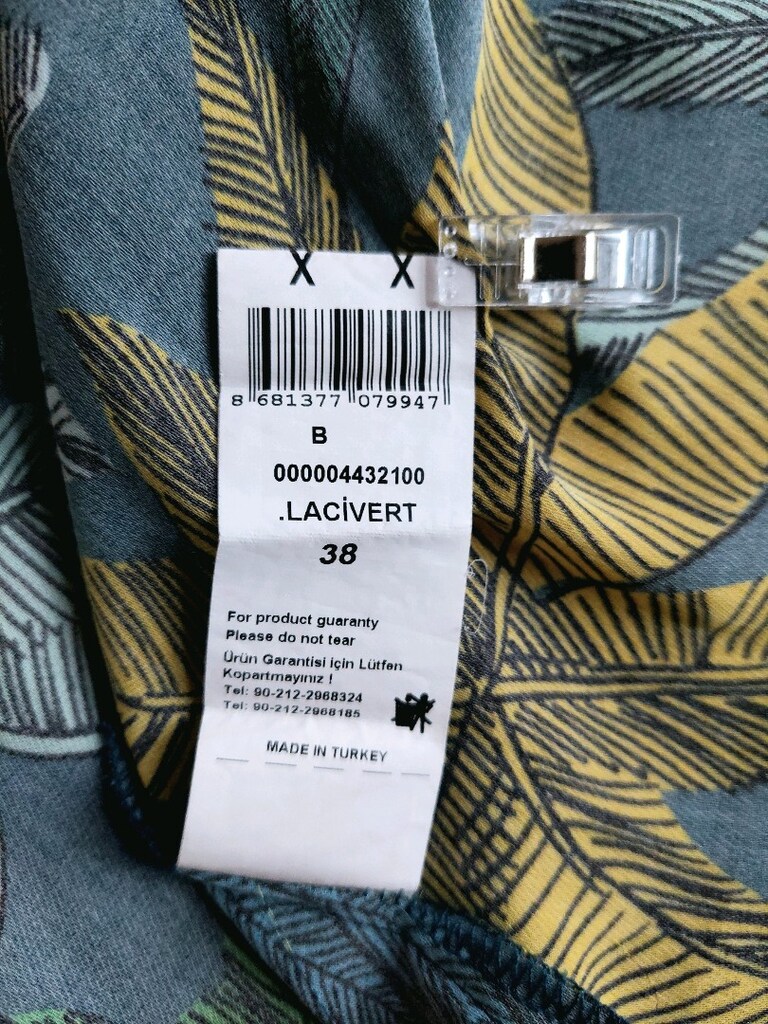 SARAR tropik yaprak desen maxi elbise - 13