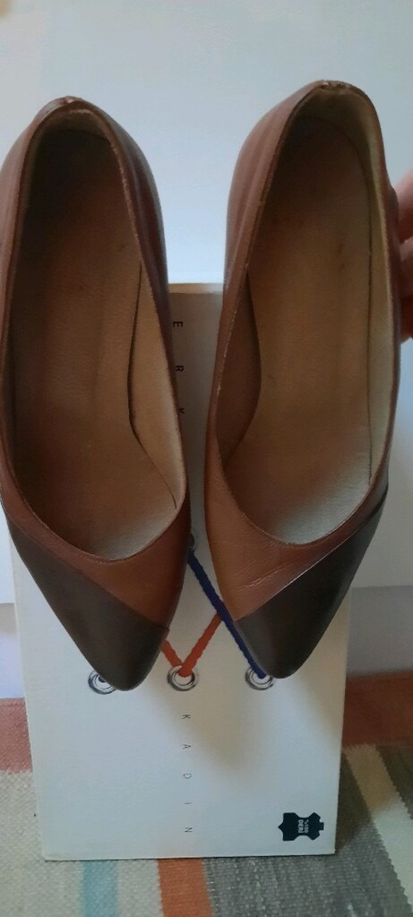 Hakiki deri stiletto ayakkabı - 5