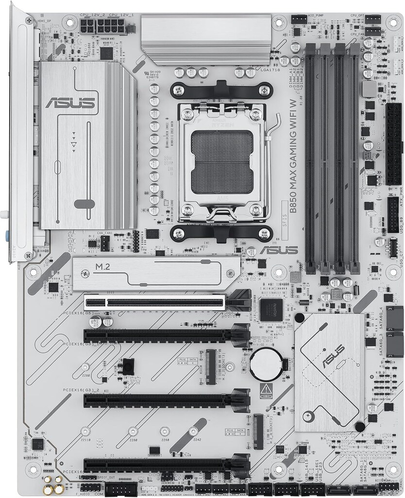 ASUS B850 MAX Gaming WiFi W BEYAZ anakart - SIFIR ve GARANTİLİ - 3