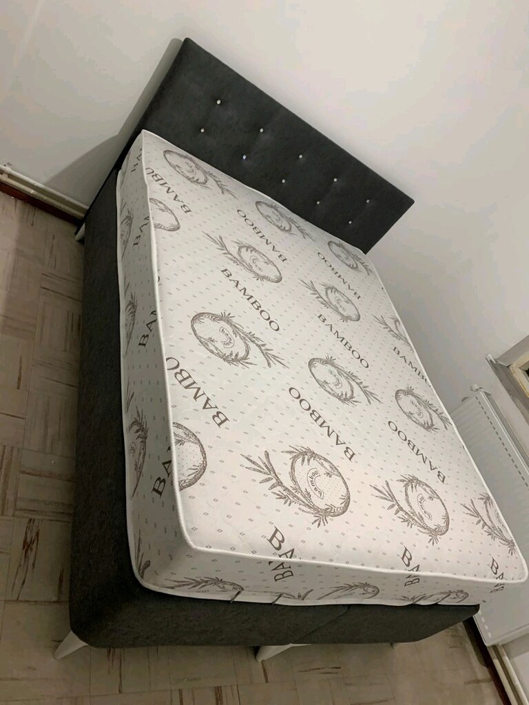 çift kişilik yatak baza başlık 3lü set - 3