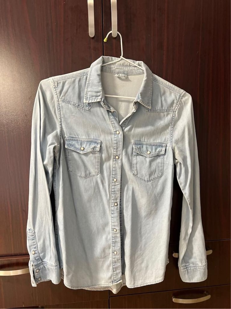 Açık Mavi Denim Gömlek