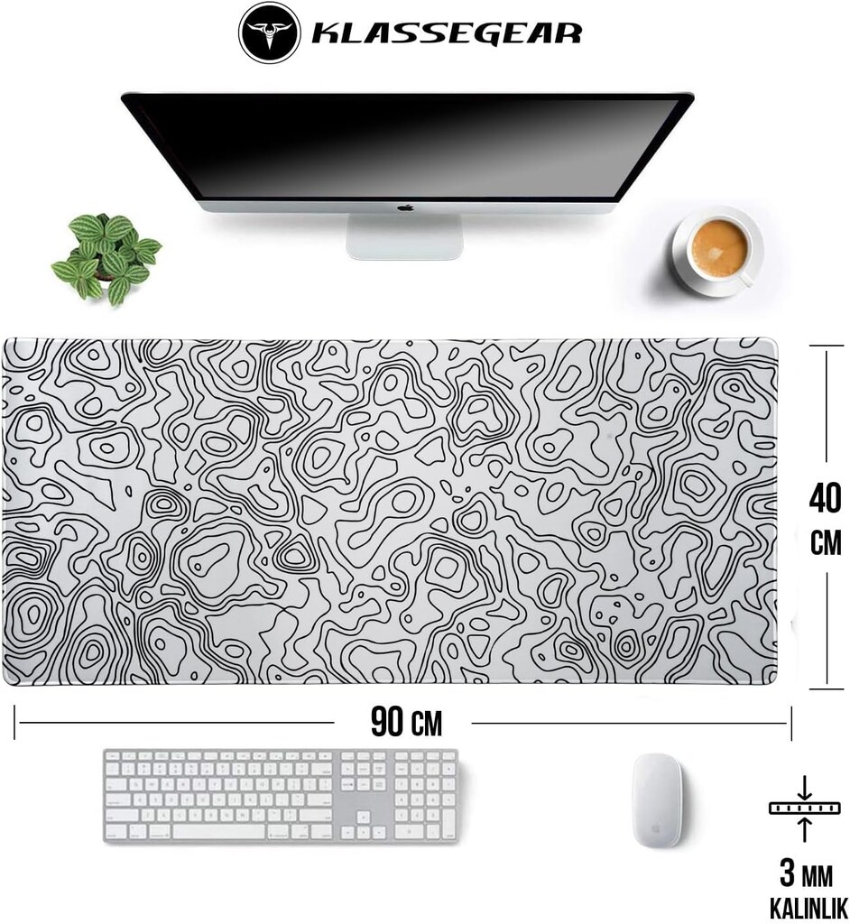 KlasseGear Pro Gaming Mouse Pad 90x40 cm SON FİYAT - 2